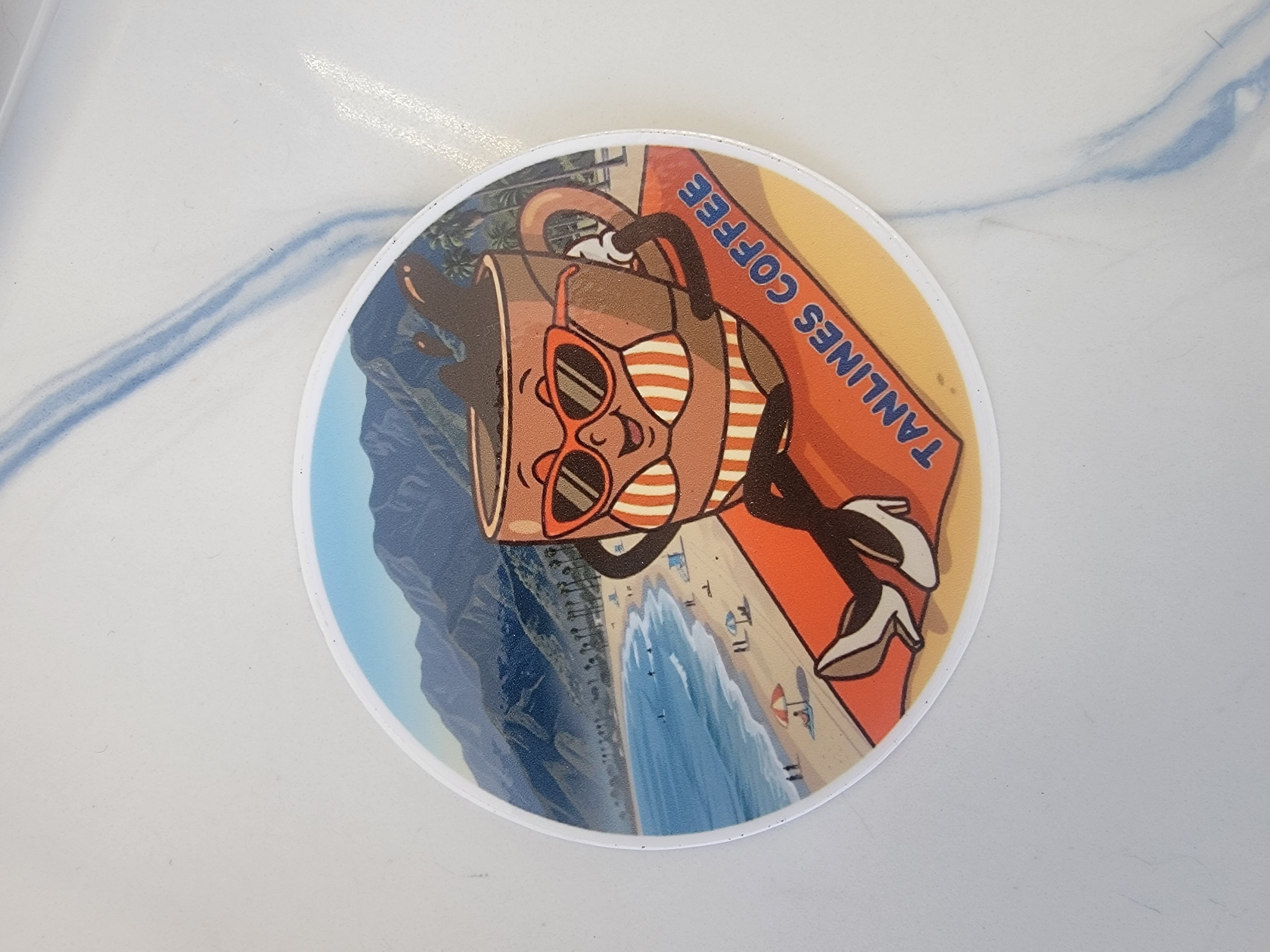 Joy at the Beach Sticker